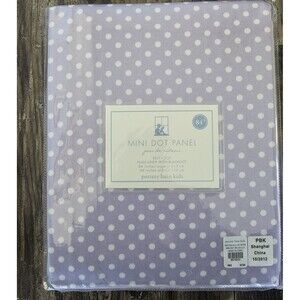 Pottery Barn Kids Blackout Curtain Panels Purple Polka Dot 44'' x 84"